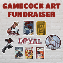 Load image into Gallery viewer, GAMECOCK ART Sticker Pack Fundraiser
